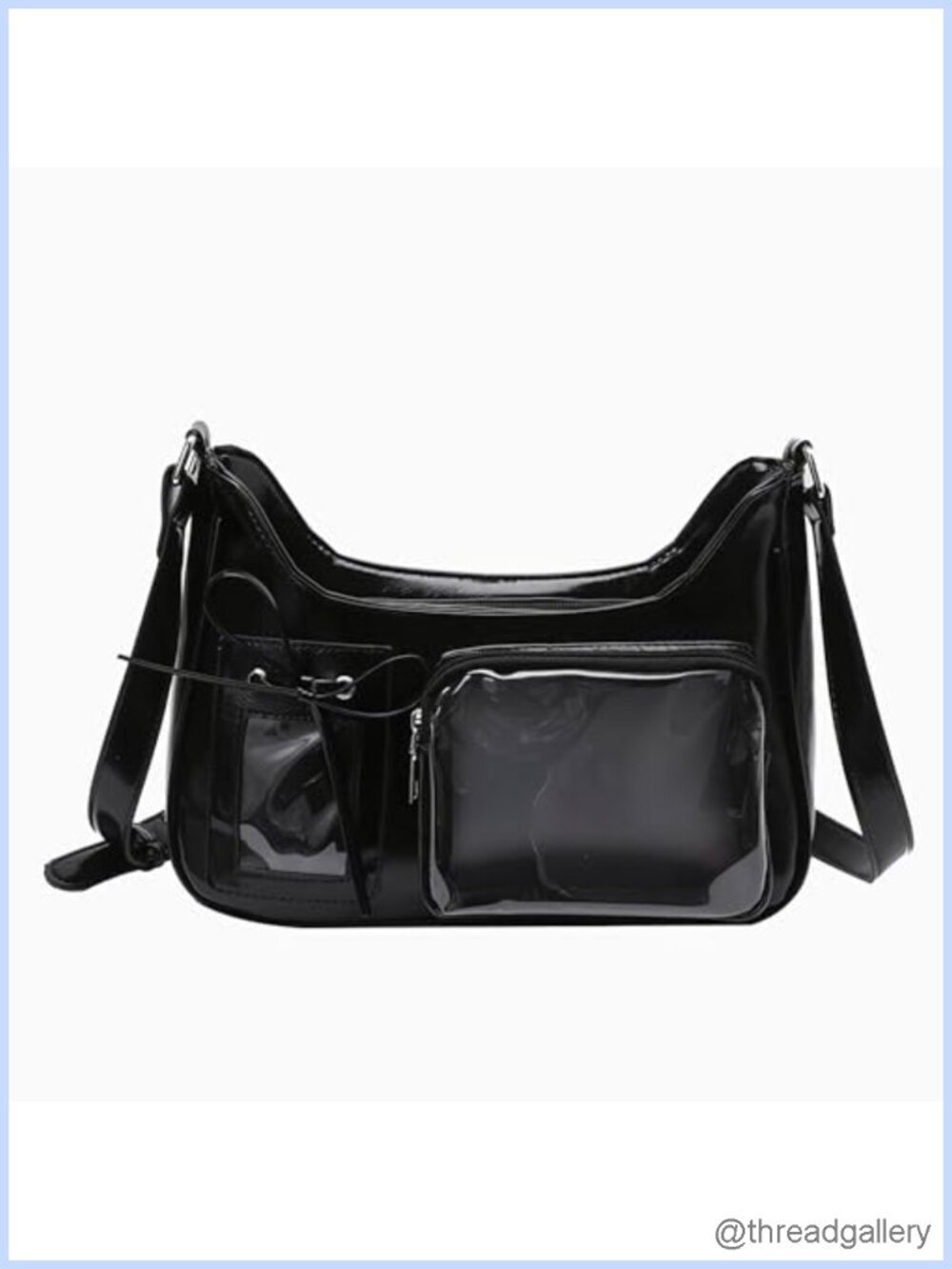 ITA Shoulder Bag Pin Display Kawaii Bow Anime Crossbody Cute Y2K PU